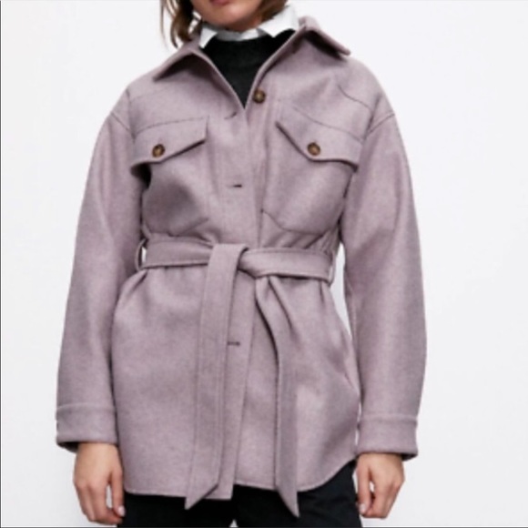 Zara Oversized Overshirt Shacket - Picture 2 of 4